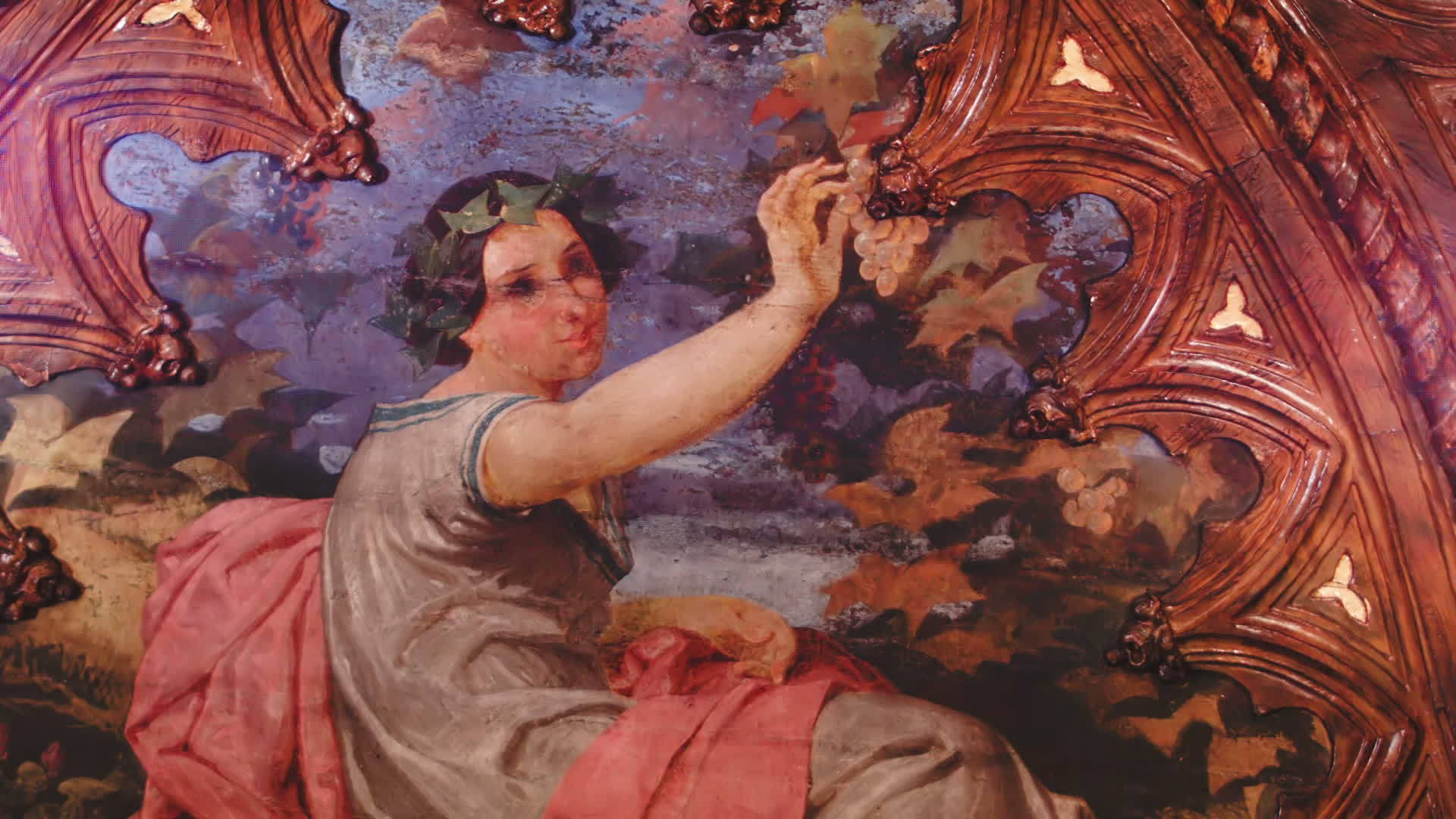 意大利文艺复兴时期别墅的壁画视频的预览图