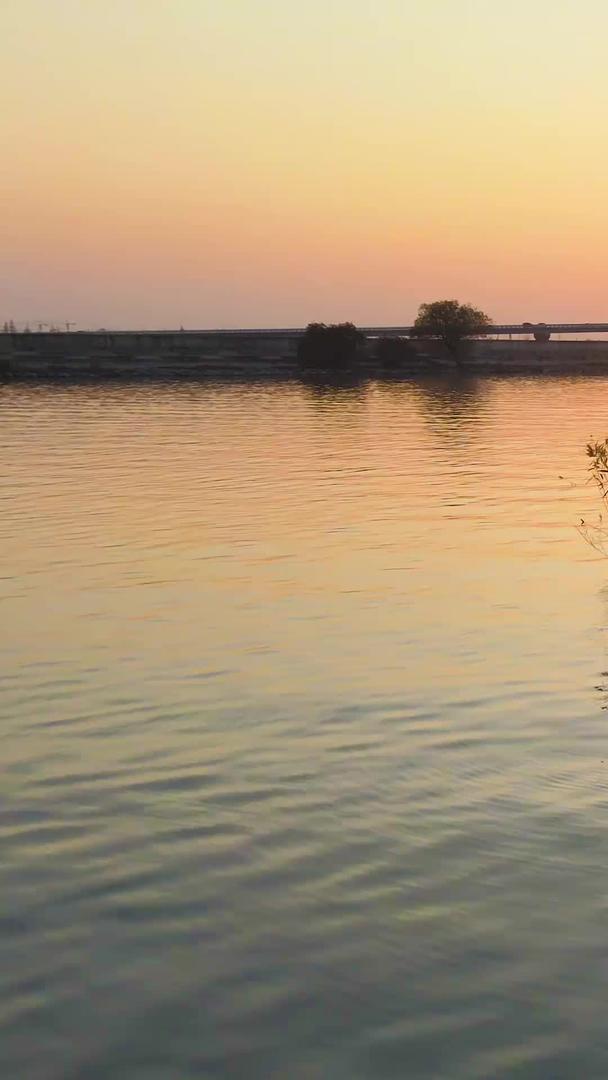 航拍安徽巢湖自然风光湖泊湖泊视频的预览图