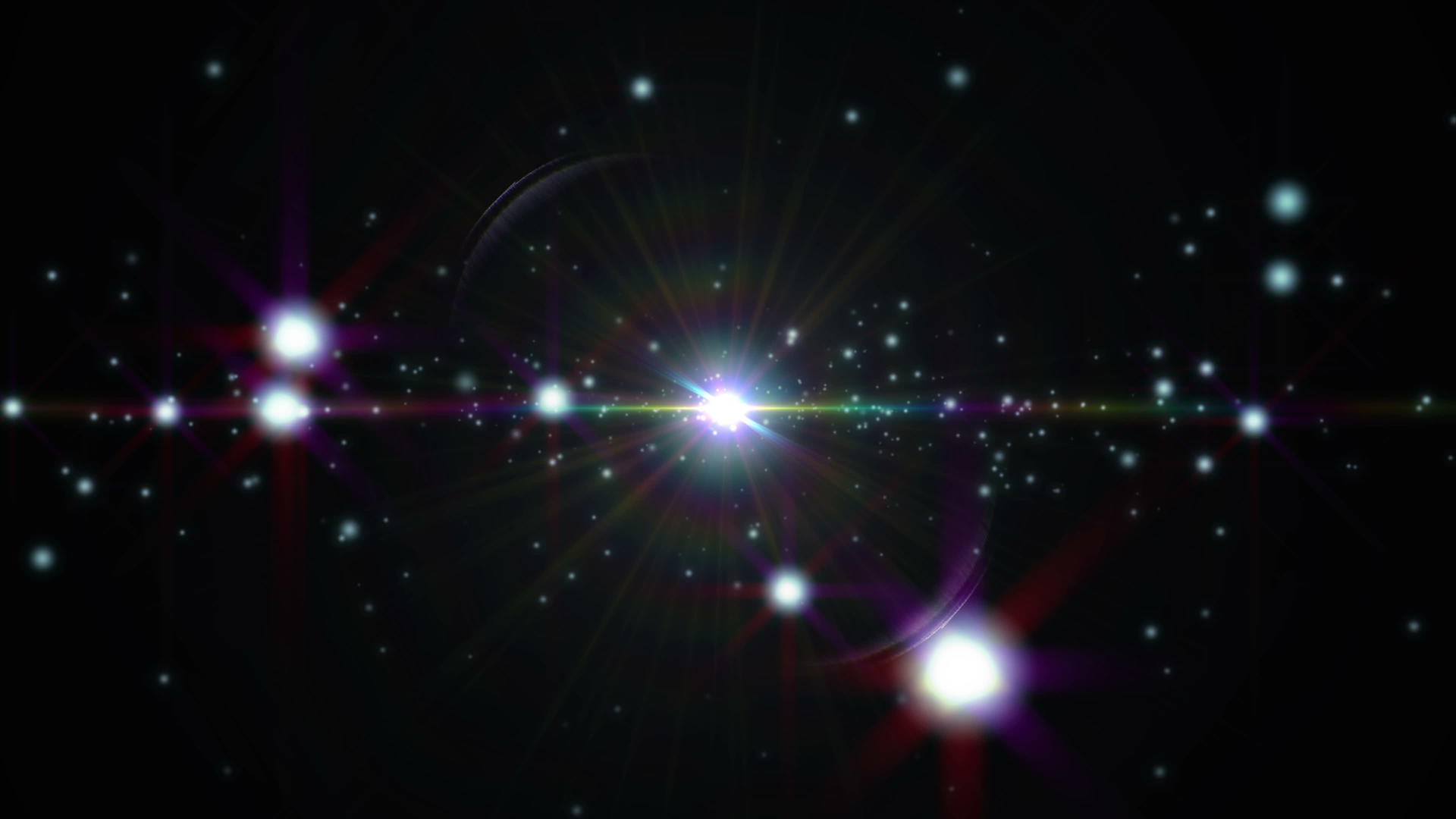 4k恒星在太空中飞过天体视频的预览图