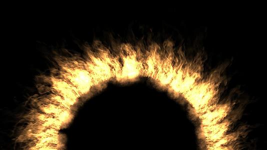 太阳点火抽象焦原火焰4k视频的预览图