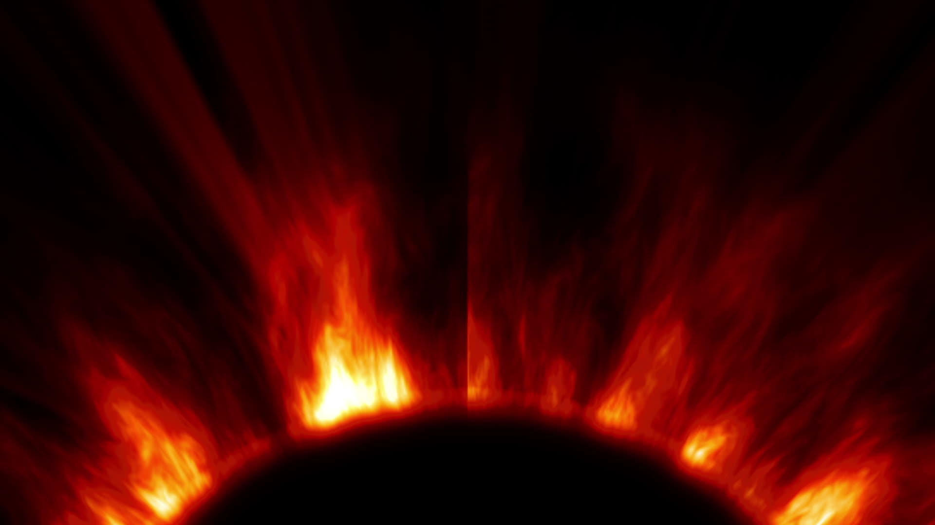 太阳点火抽象冠状体视频的预览图
