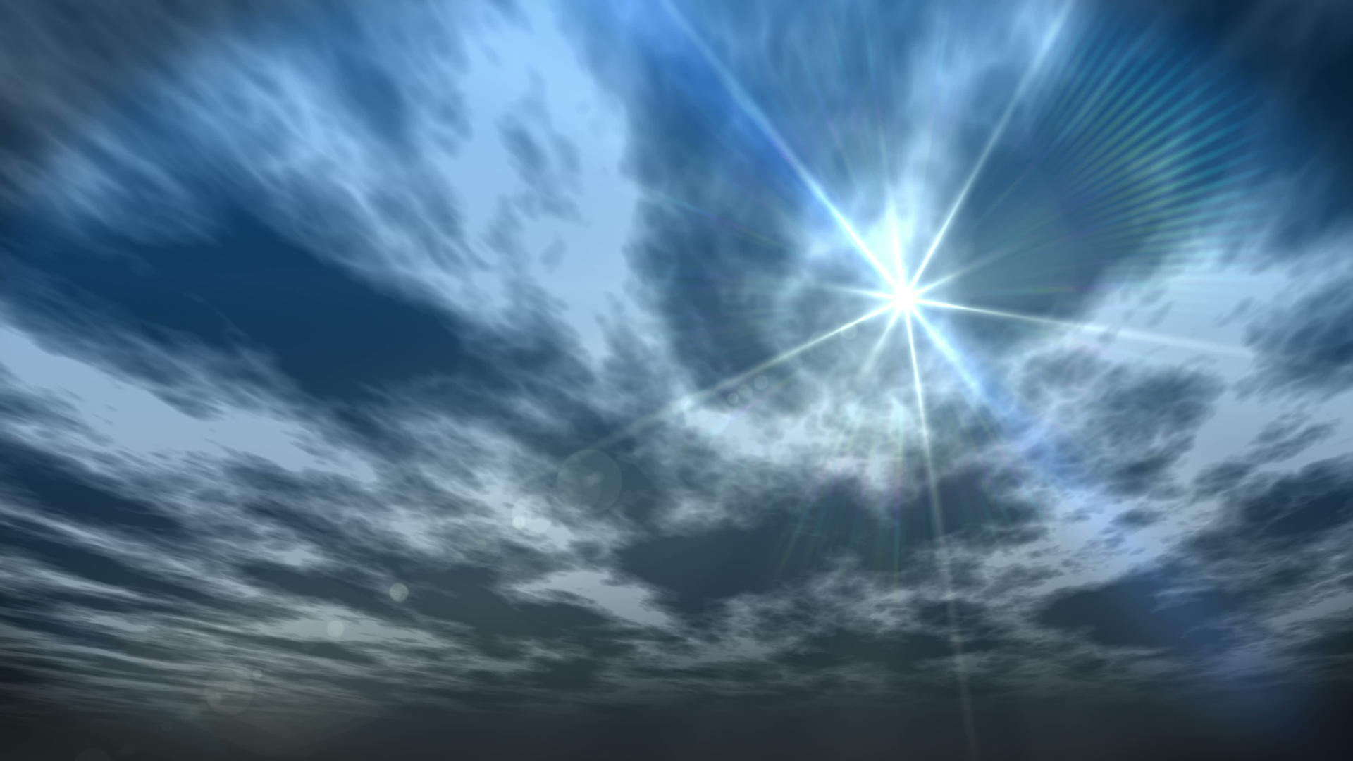 云空抽象射线4k视频的预览图