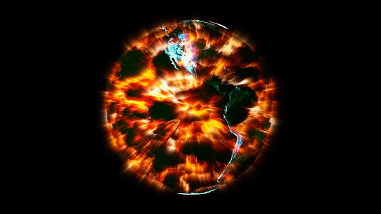 地球图模糊了世界各地的射线断裂和熔岩裂缝减少了全球变暖视频的预览图