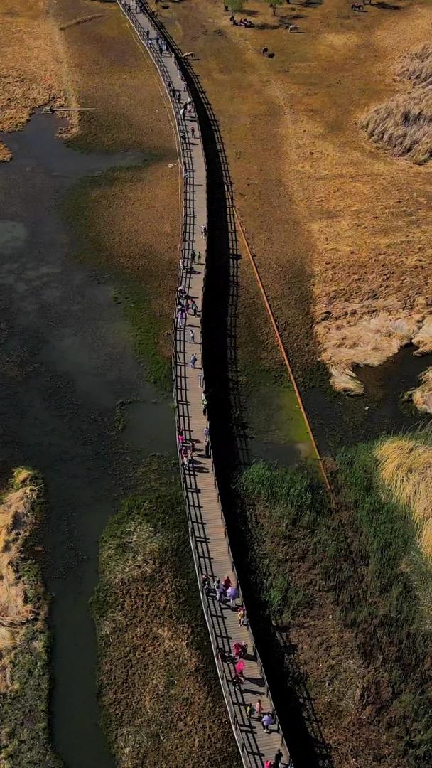 泸沽湖草海结婚桥航拍视频的预览图