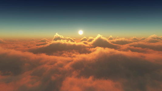 云层上的日落视频的预览图