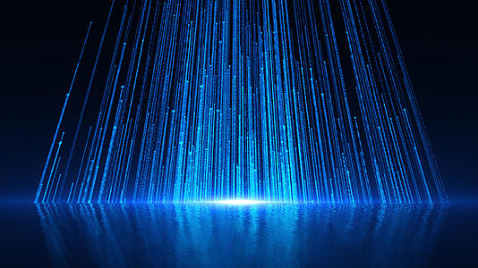 蓝色光线上升粒子视频的预览图