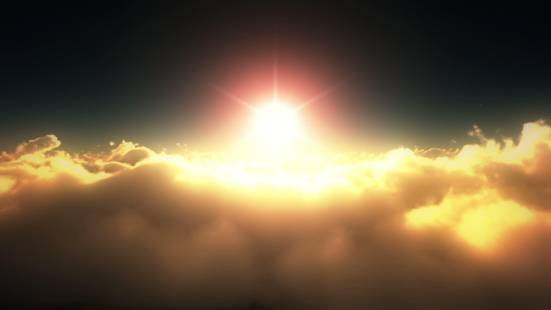在日落云中飞翔视频的预览图