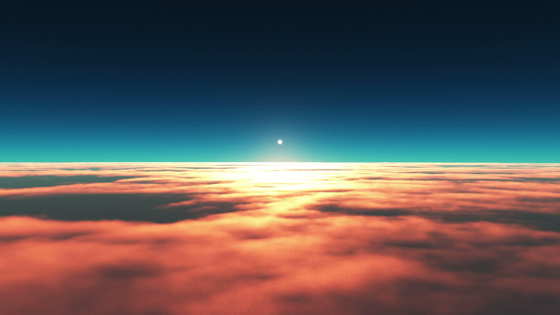 在日落云中飞翔视频的预览图