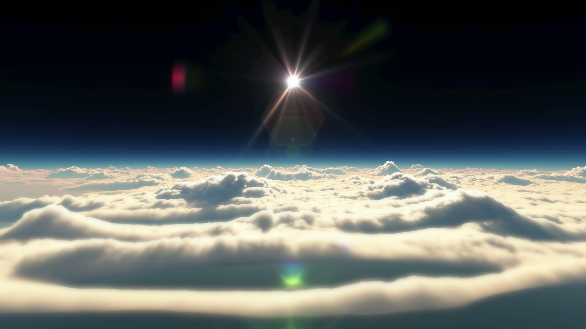 云顶高云层日落4k视频的预览图