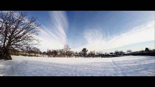 农村时间是冬天的一天视频的预览图
