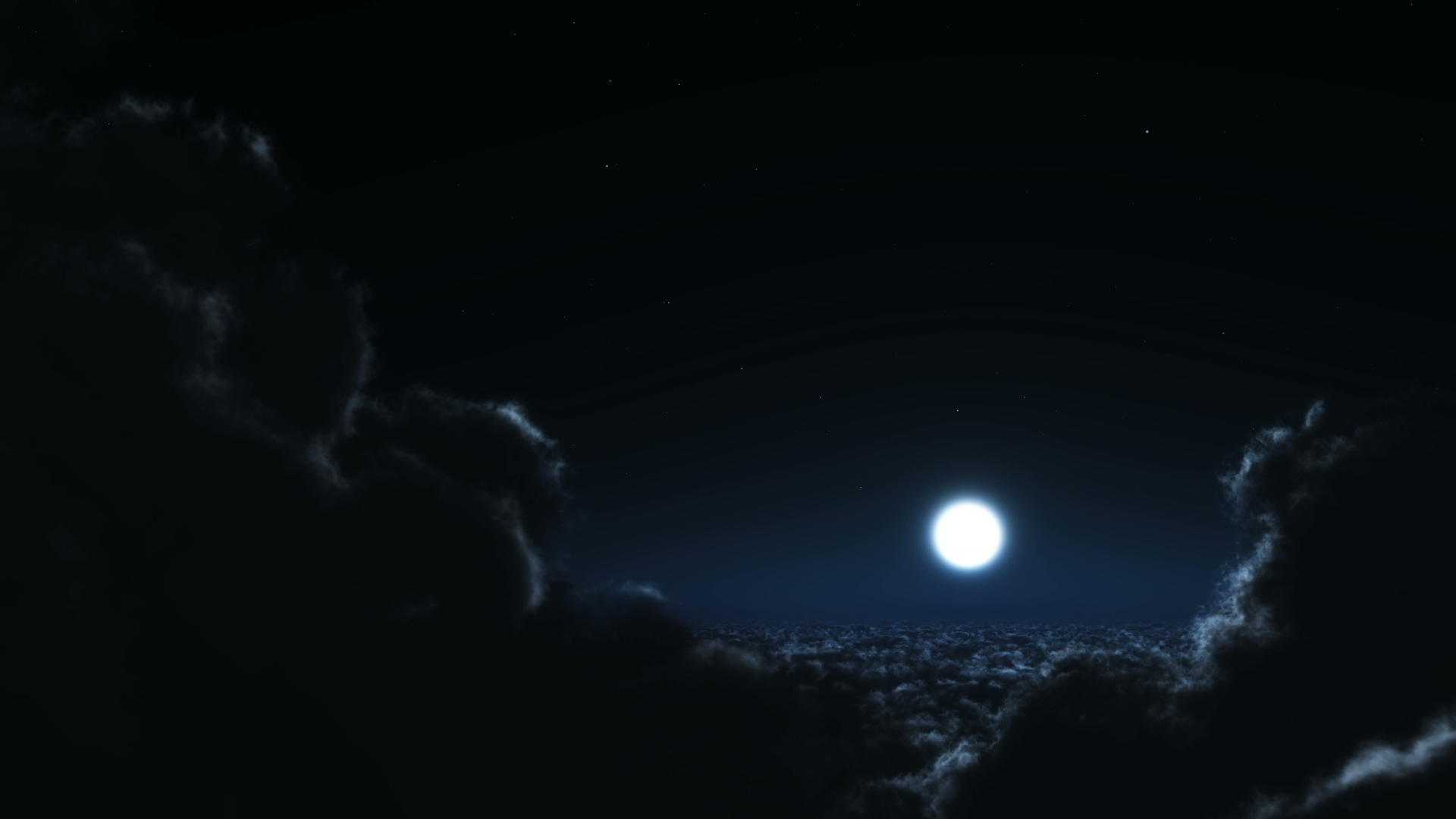 夜里在云月4k中飞行视频的预览图