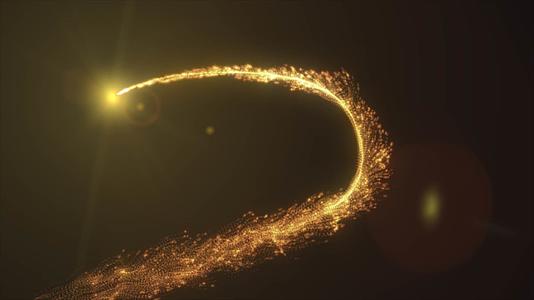 金色粒子光束视频的预览图