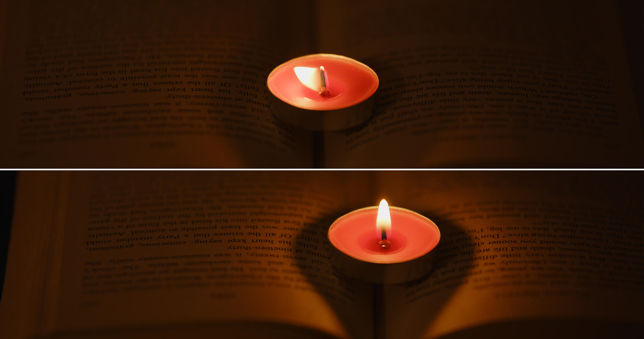 书本上的红色圆饼蜡烛视频的预览图