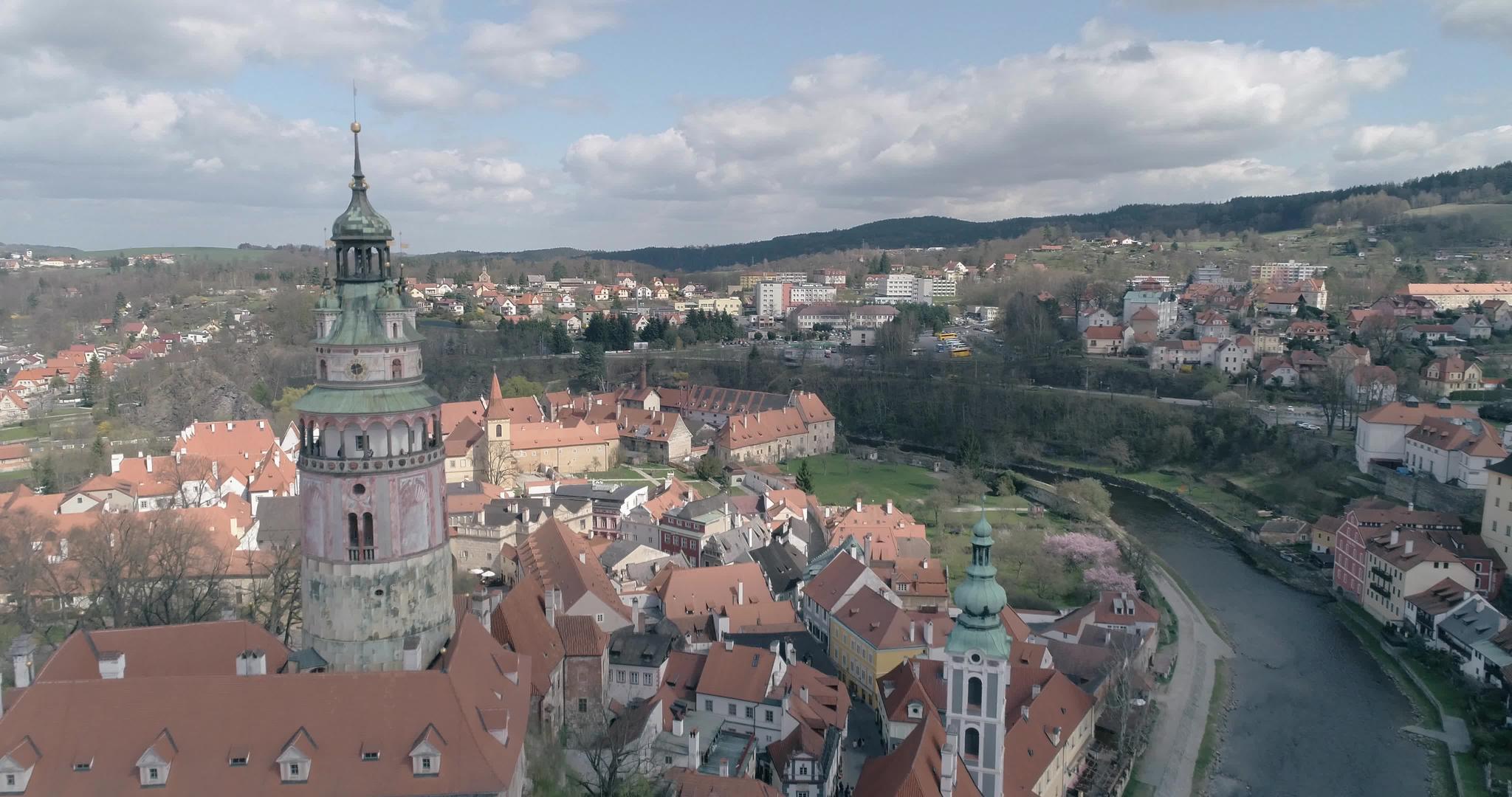 城堡和城堡cesskykrumlov捷克Republic视频的预览图