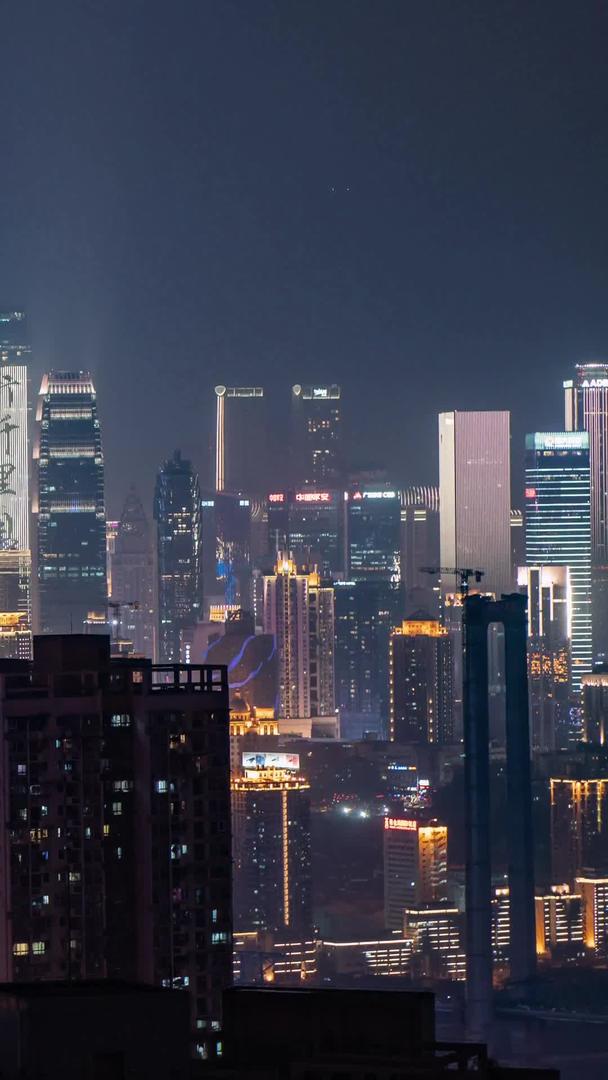 渝中区渝澳嘉陵江大桥渝中区城市夜景视频的预览图