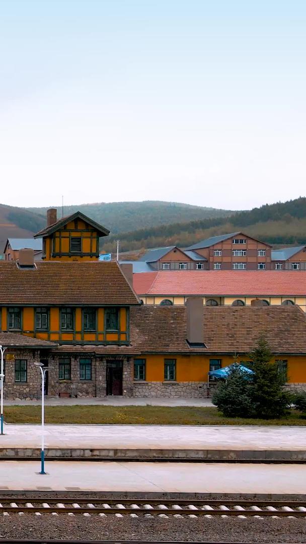 阿尔山北欧俄式建筑火车站视频的预览图
