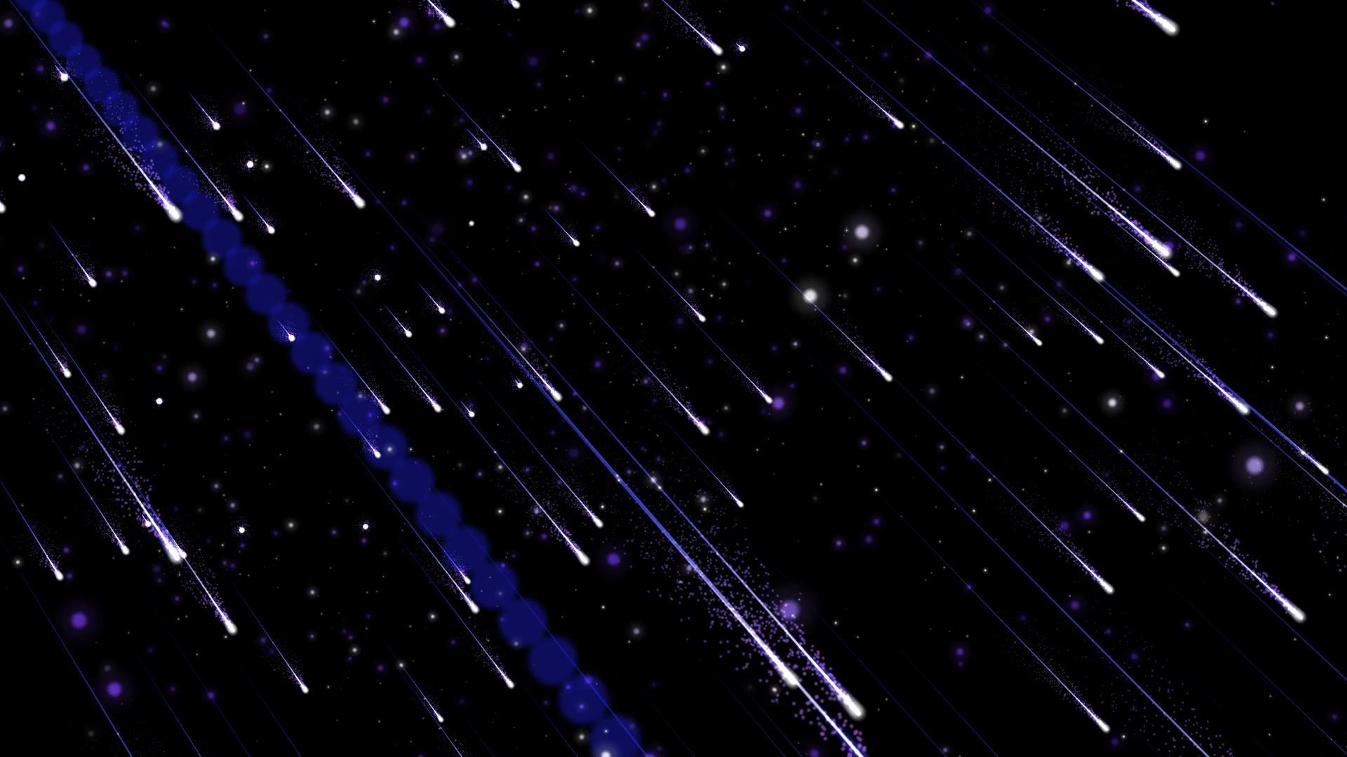 唯美大气粒子空间动态流星视频元素视频的预览图
