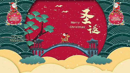 4K圣诞节背景视频的预览图