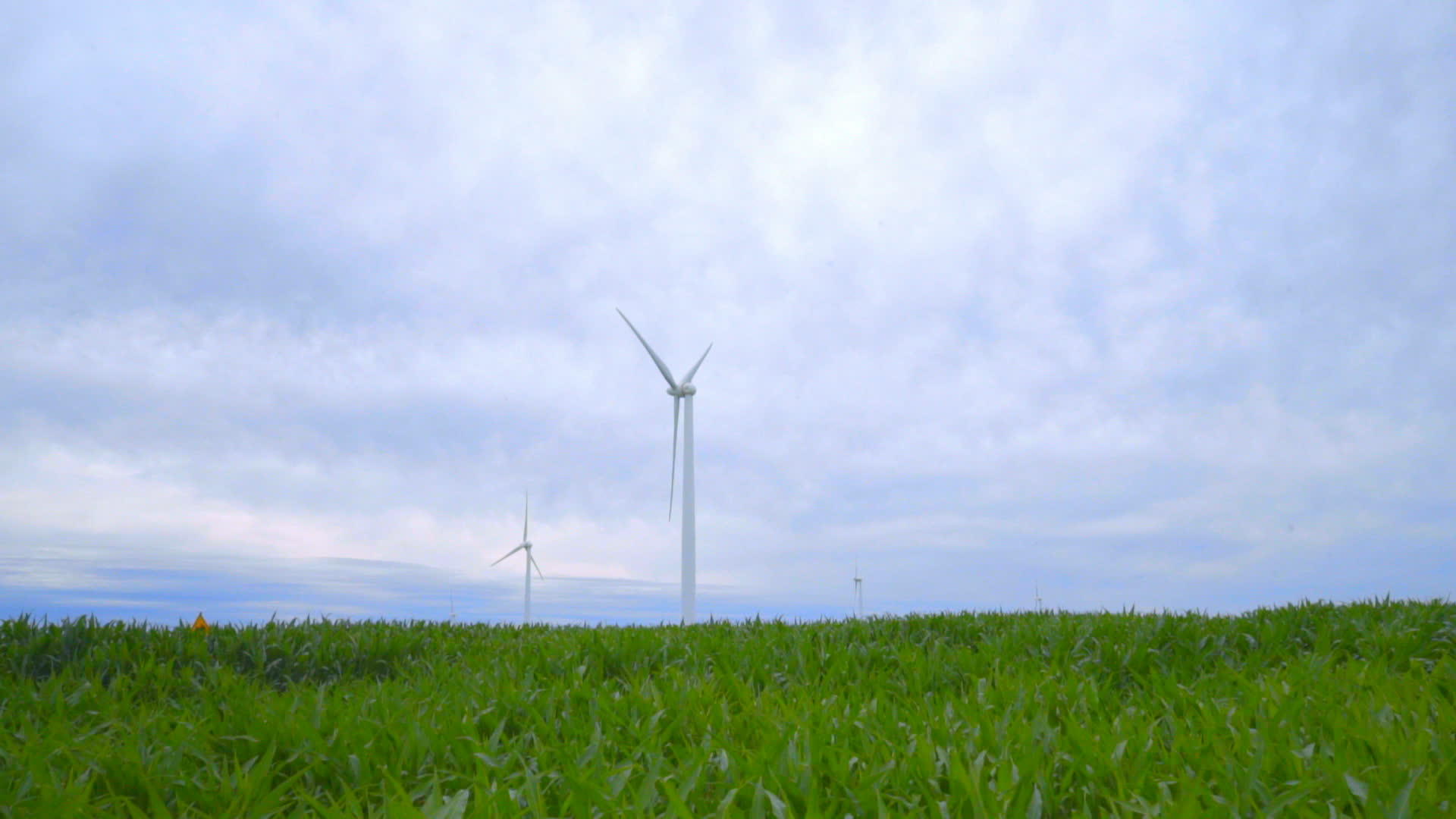 绿田风力农场涡轮机农场风力技术视频的预览图
