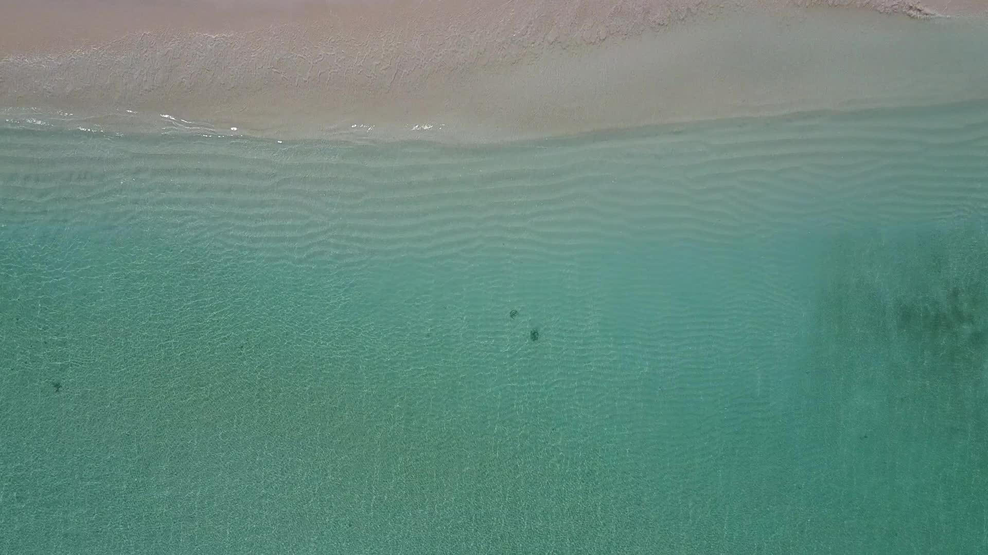 绿松石海洋海滩白沙背景视频的预览图