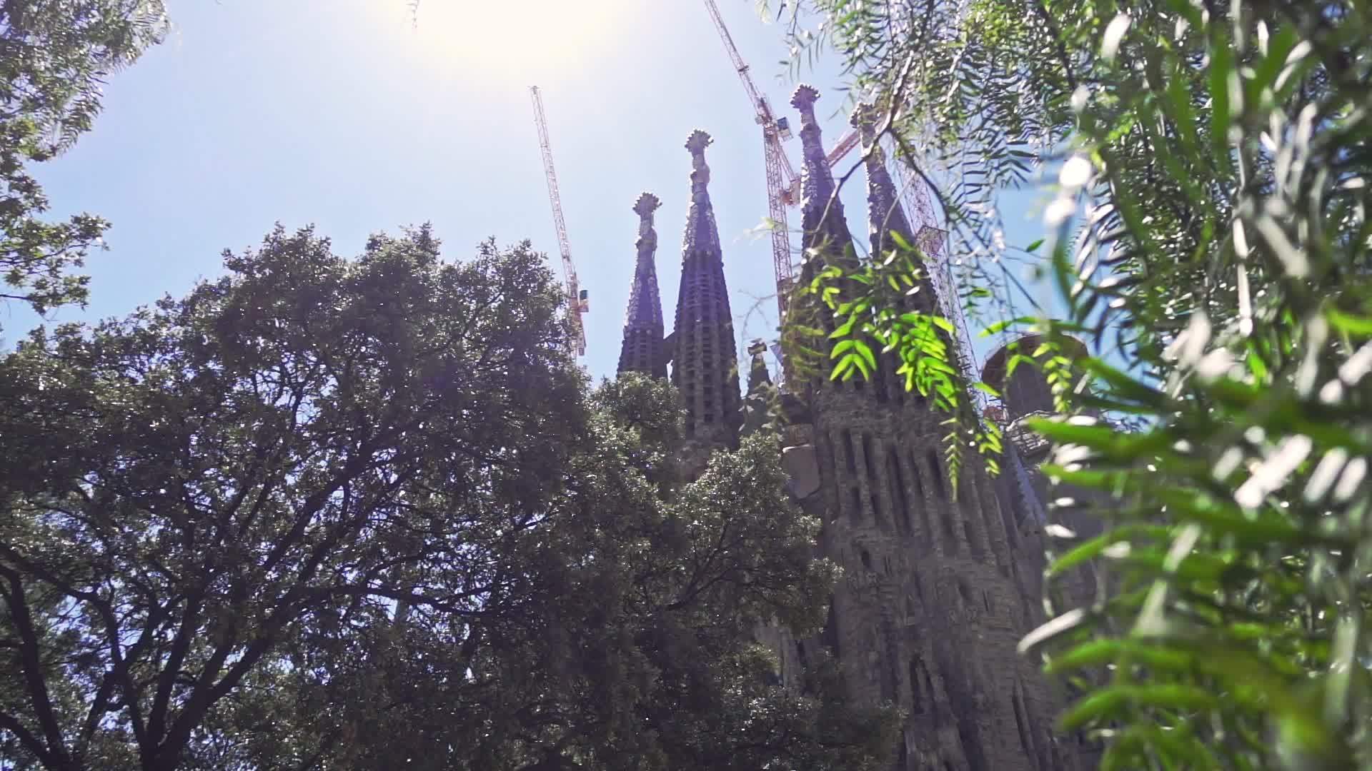 巴塞罗那家庭教堂全景视频的预览图