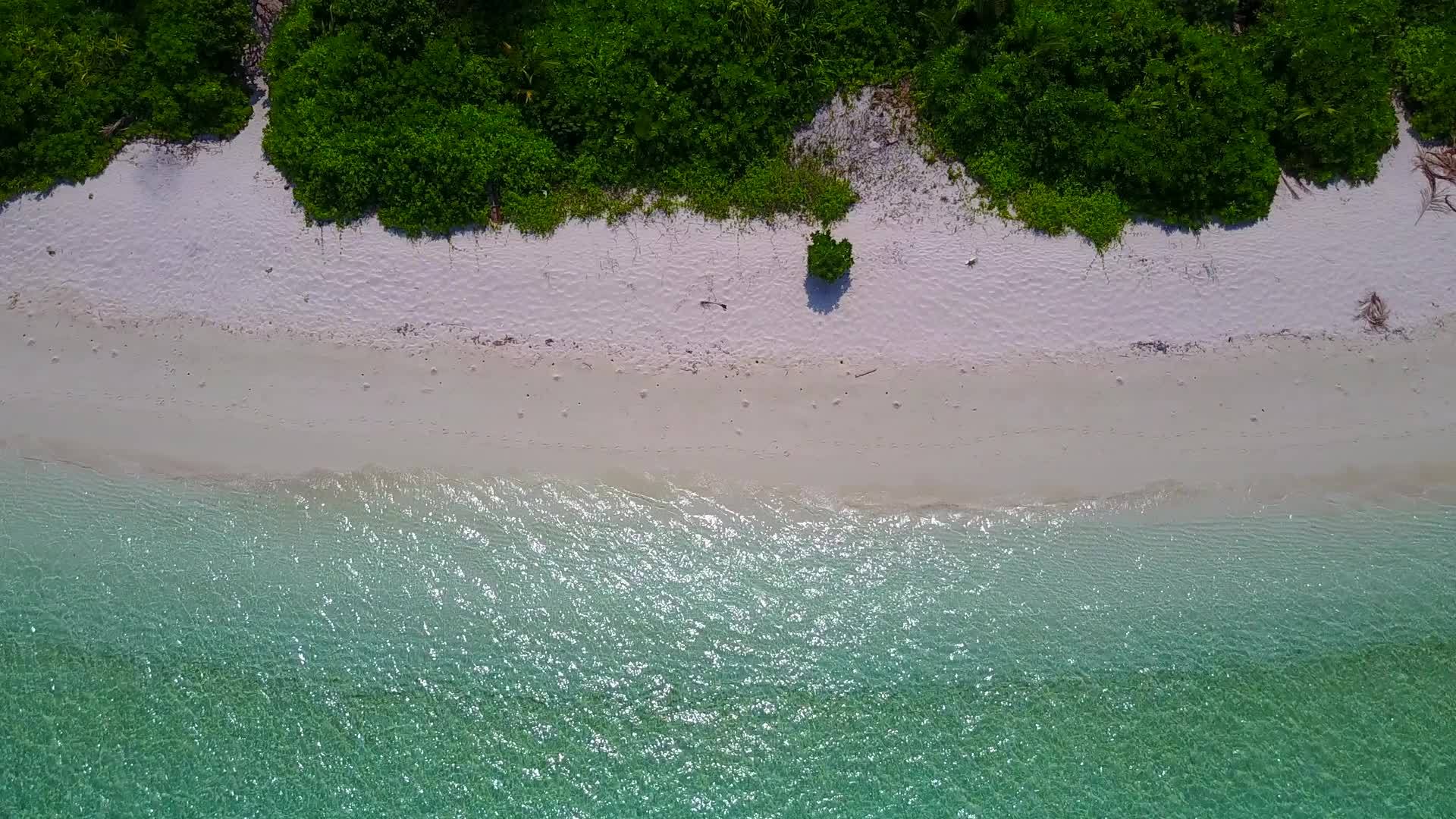 绿松石海洋海滩白沙背景视频的预览图