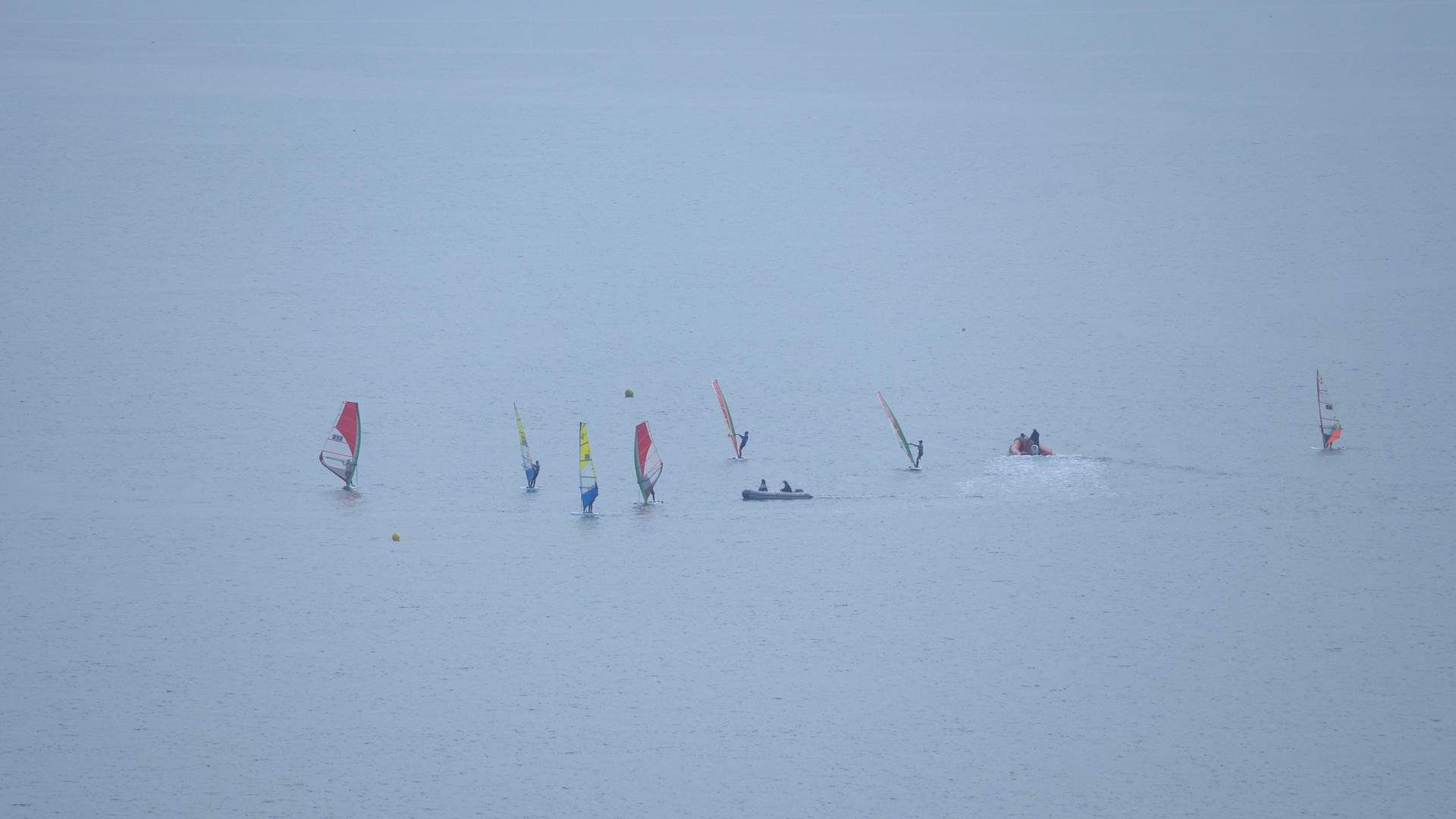 海上极限运动体育比赛4k帆船竞赛素材视频的预览图