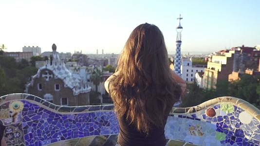 美丽的巴塞罗那建筑视频的预览图