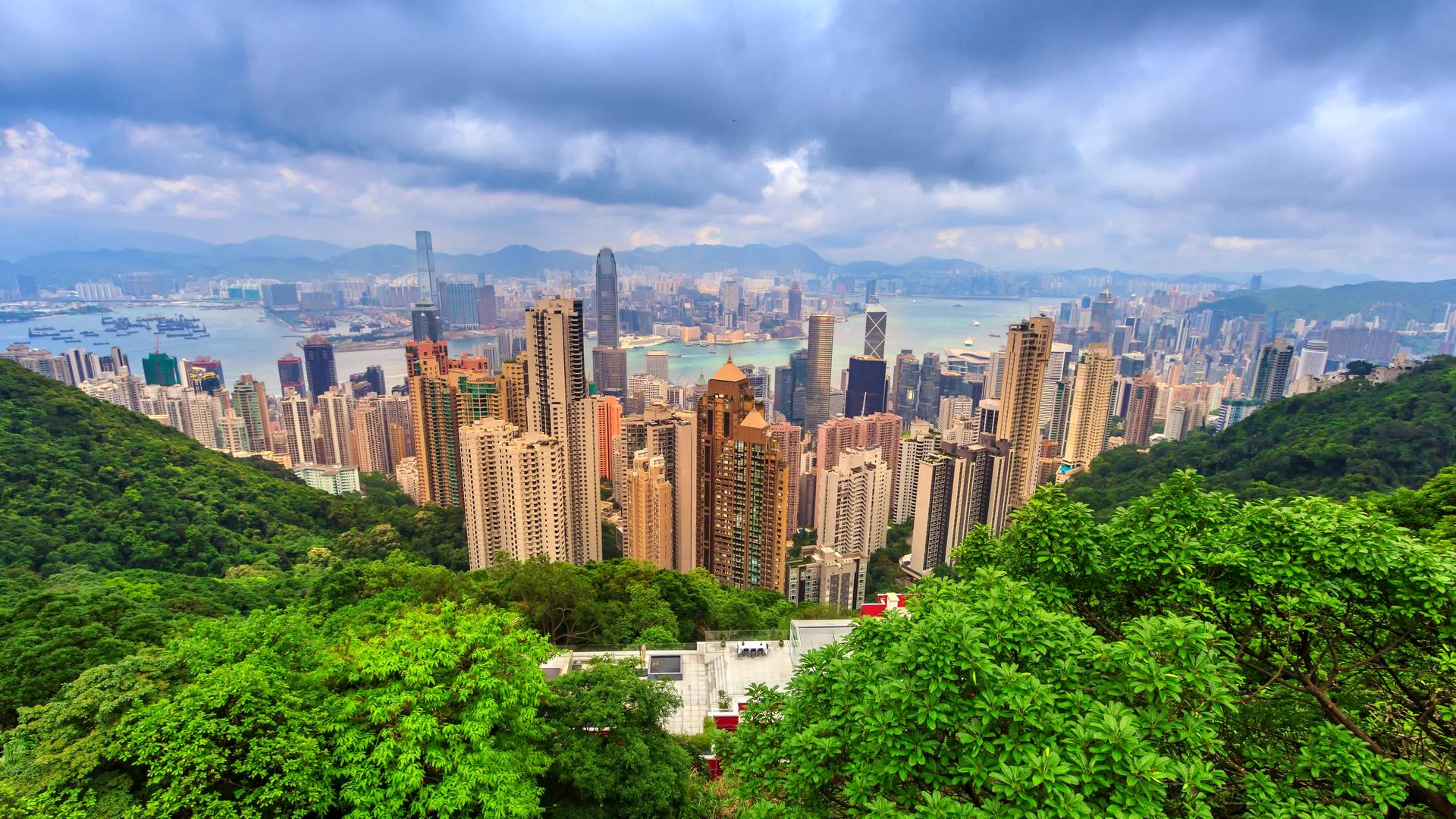 香港空视城市景观时间误差视频的预览图