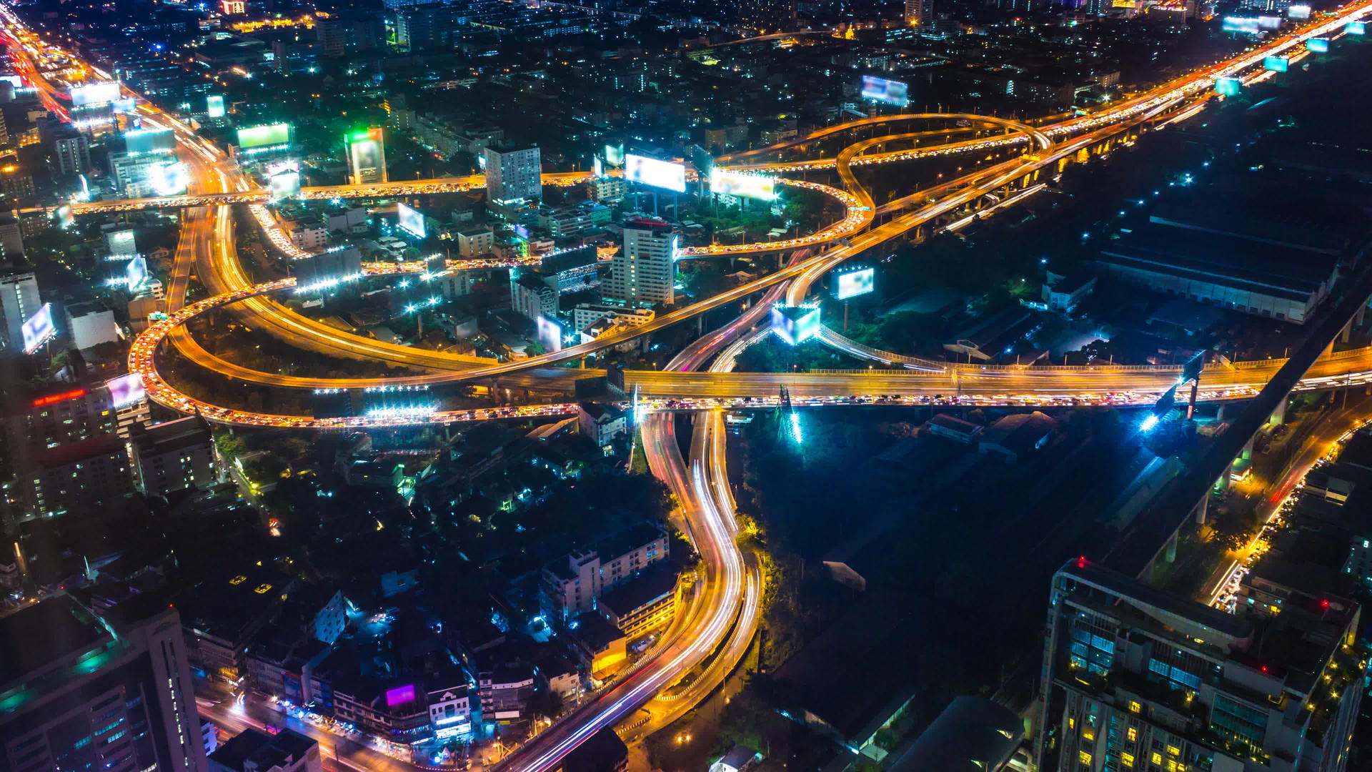 泰国邦科克市的城市风景视频的预览图