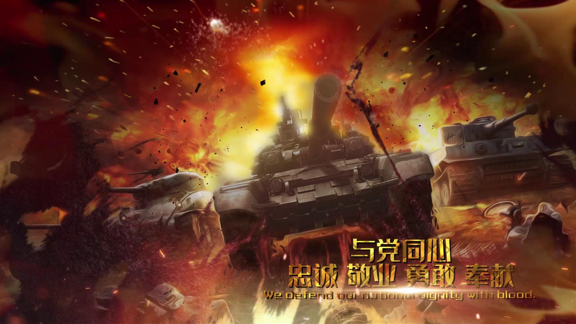 八一建军节中国人民解放军军队部队片头AE模板视频的预览图
