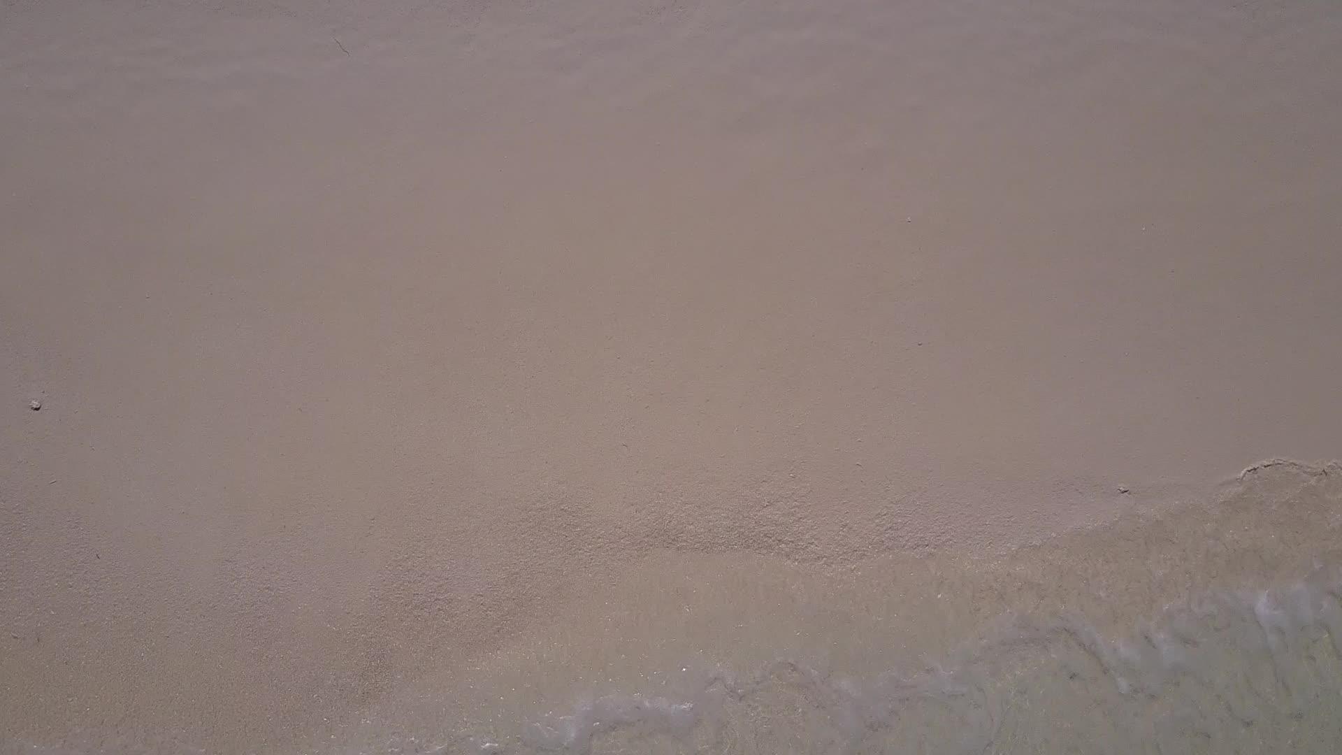 蓝环礁湖和白色沙滩视频的预览图