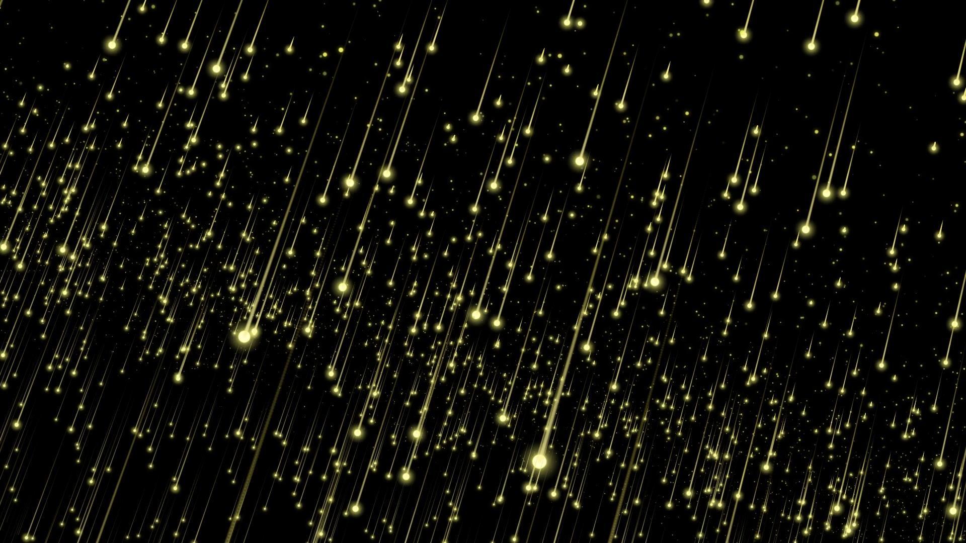 金色大气粒子雨动态透明背景视频元素视频的预览图