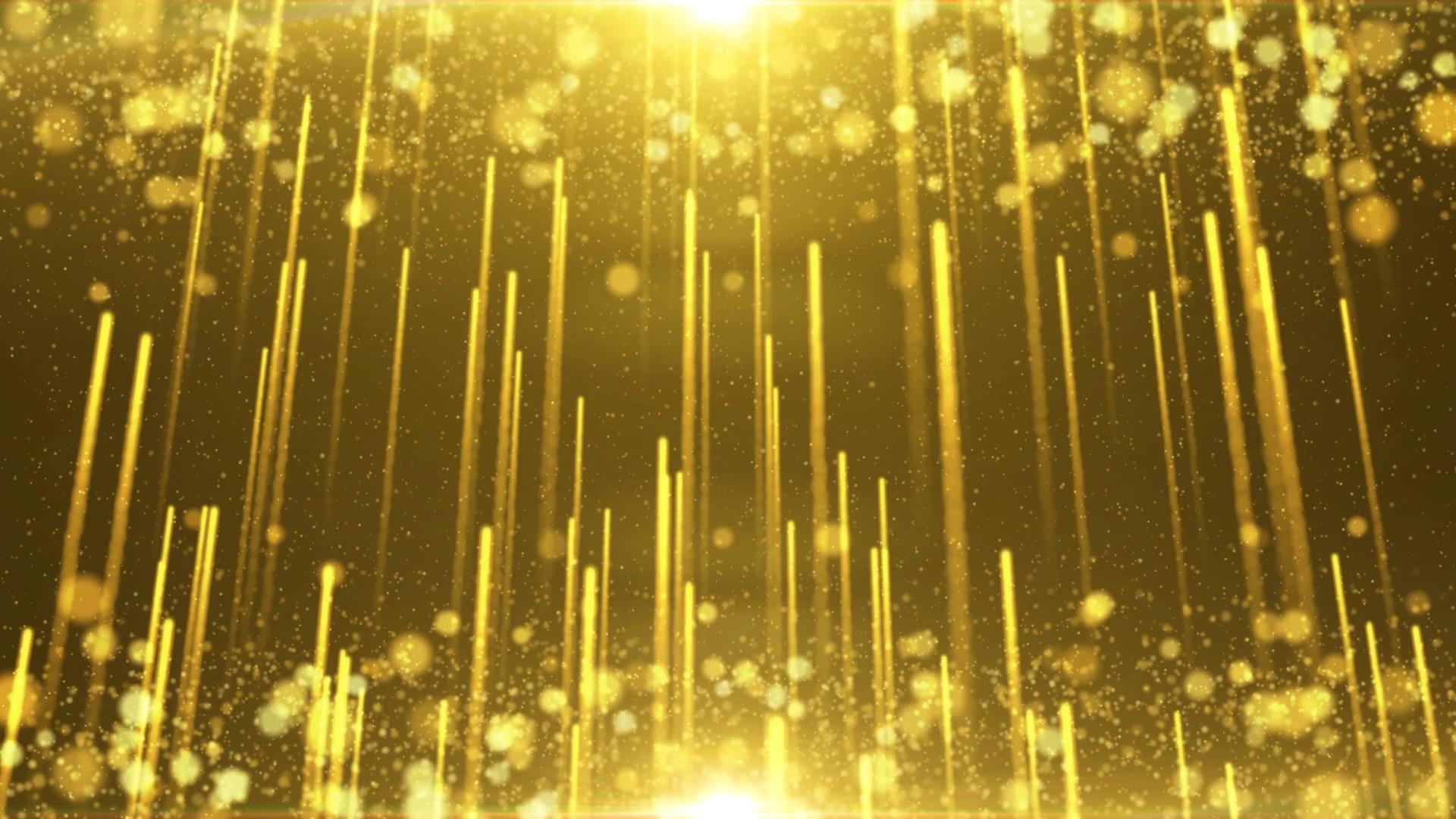 金色大气光效粒子动态视频元素视频的预览图
