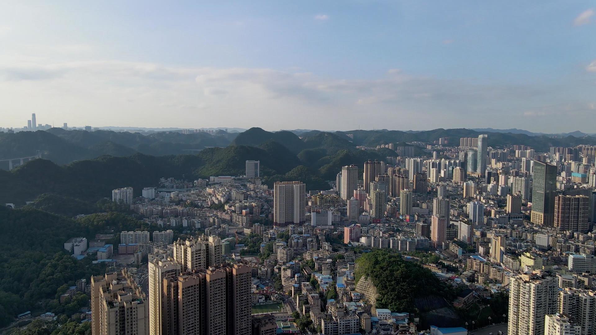 贵州贵阳都市风光4K素材视频的预览图