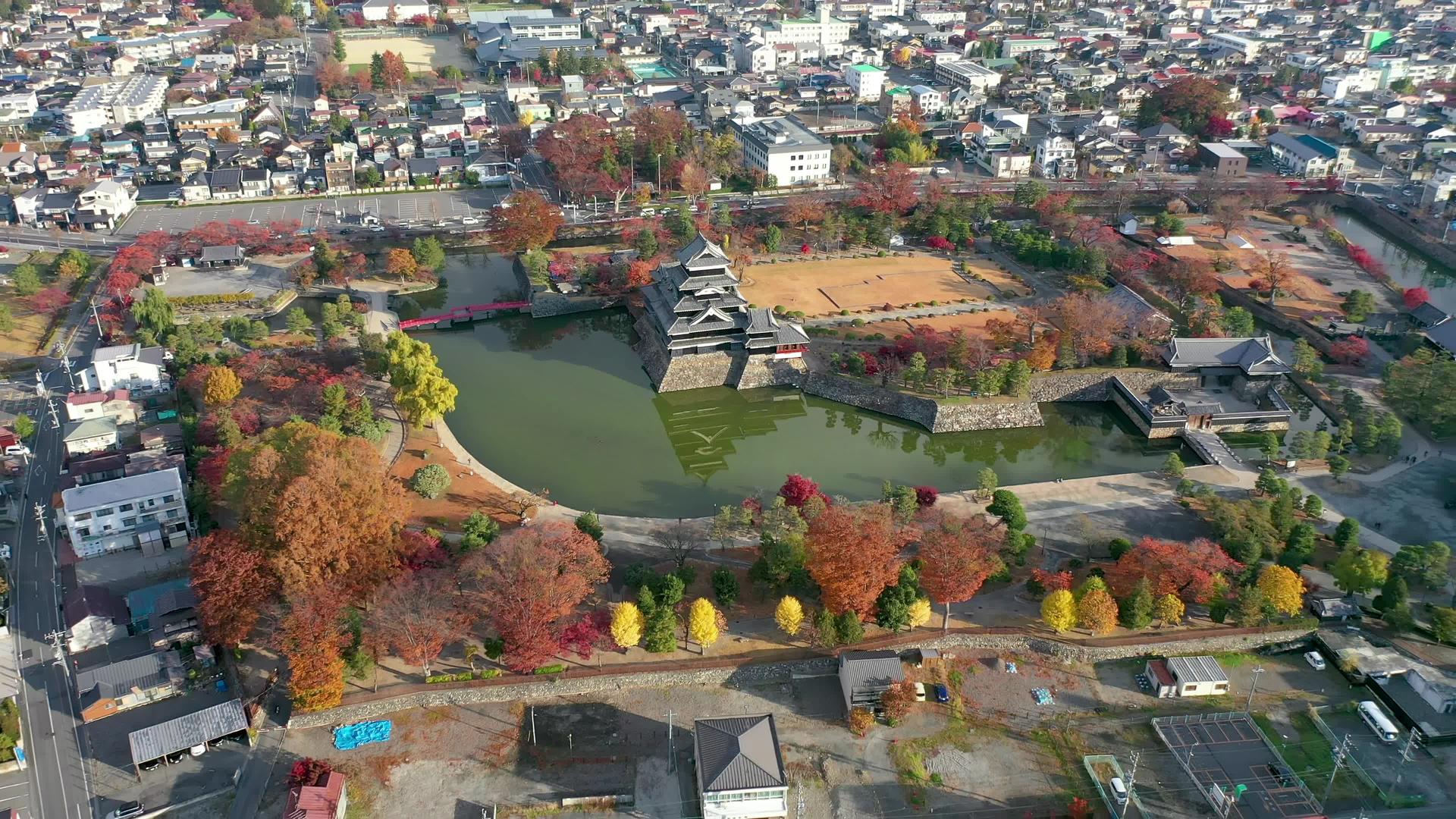 马津本城的北野日本城堡视频的预览图