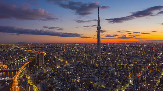 日出时间在日本东京视频的预览图
