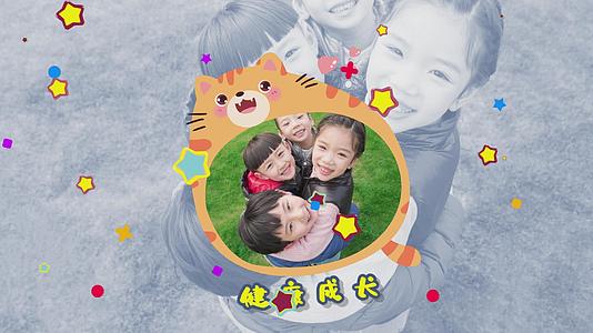 活泼欢乐六一儿童节图片片头AE模板视频的预览图