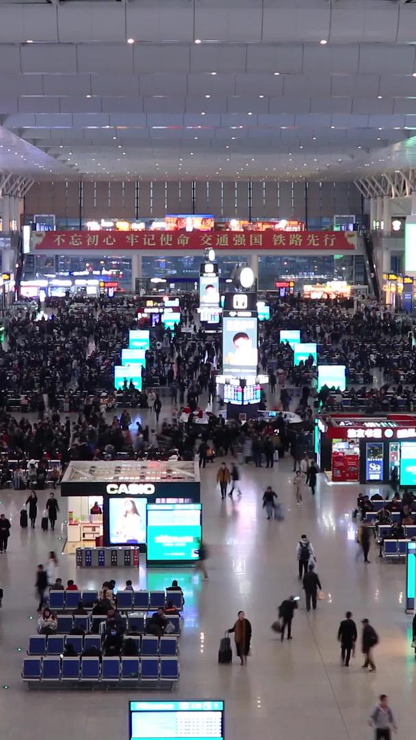 延时上海虹桥高铁站【视频无肖像权】视频的预览图