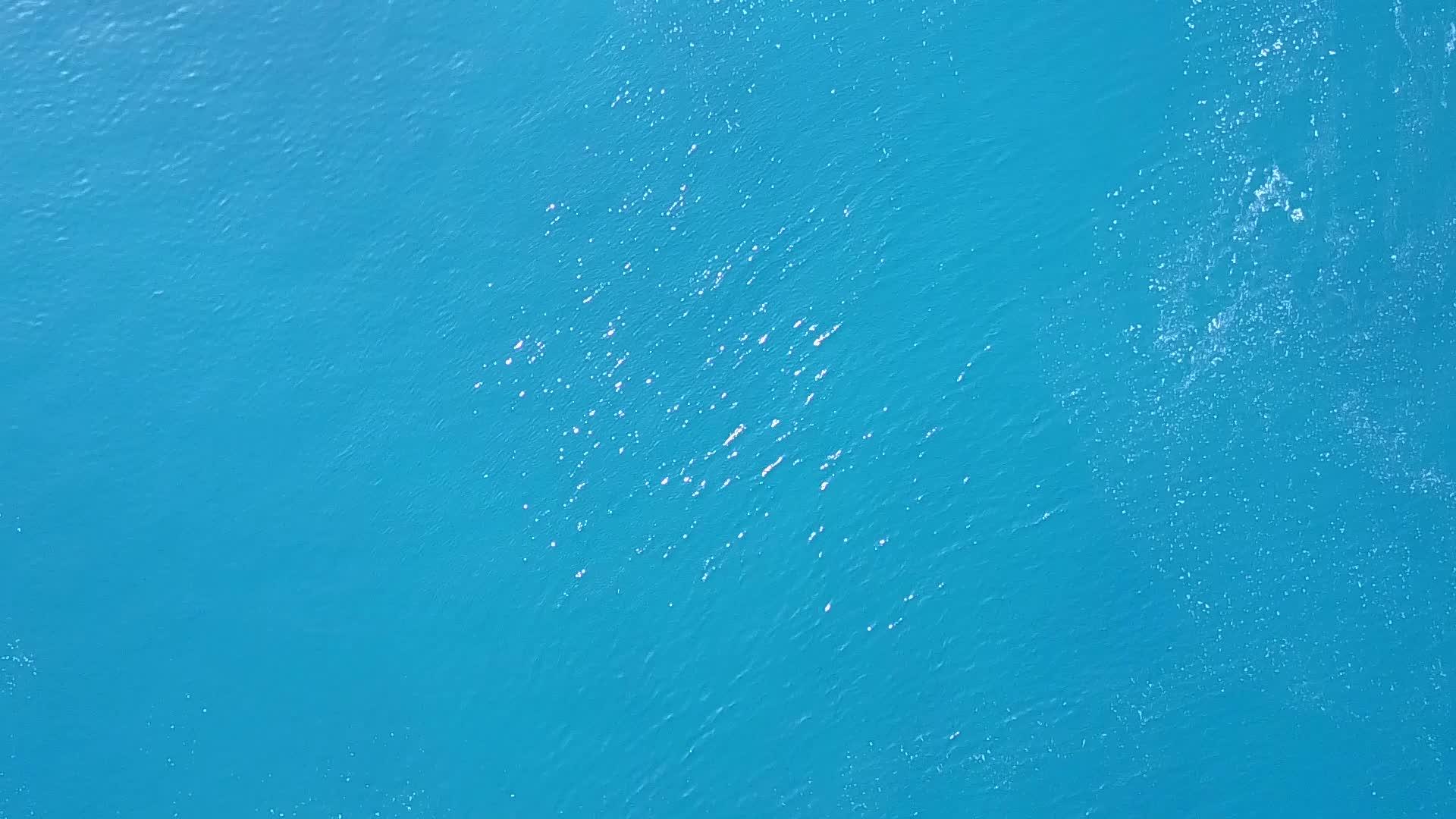 绿松石环礁湖旅游海滩飞行背景为浅沙视频的预览图