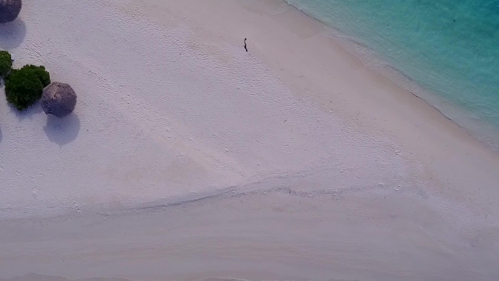 以清水和白色沙滩为背景的海滩视频的预览图
