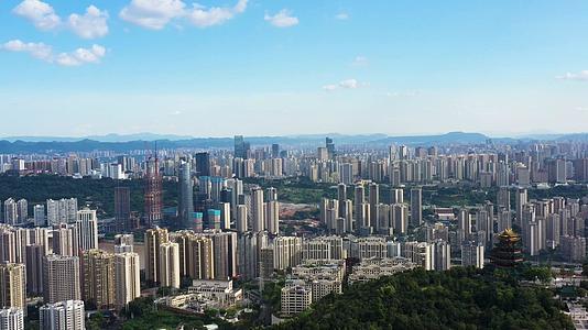 4K重庆好天气全景航拍素材视频的预览图
