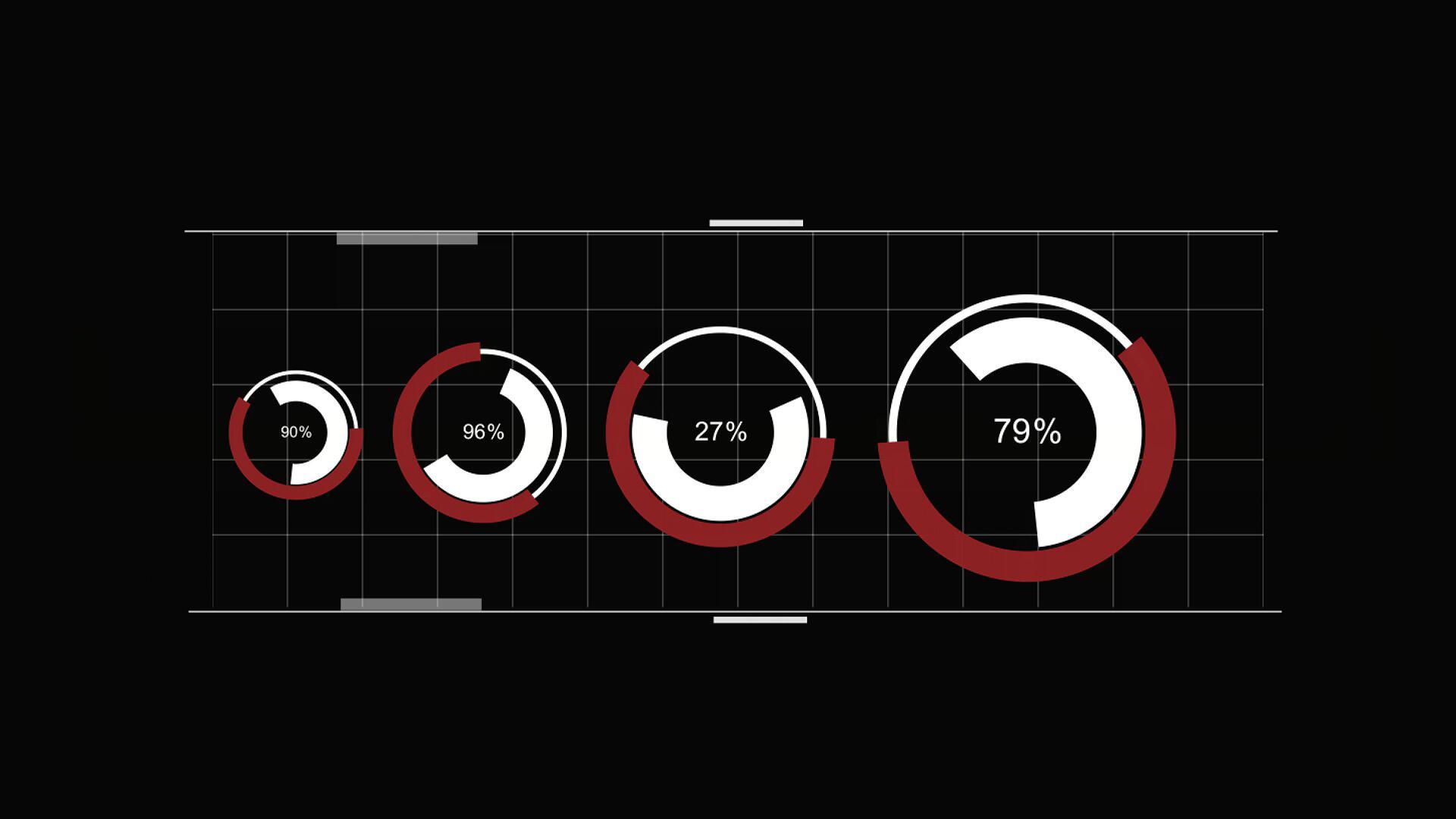 圆环数据动画（可输出A通道）视频的预览图