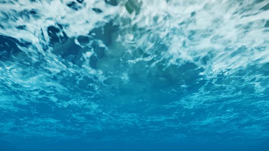 超高清2k三维制作水底拍水面效果视频的预览图