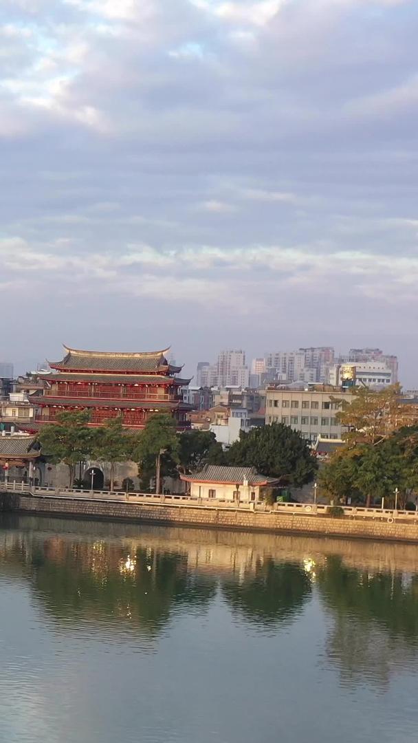 广东省潮州古城及广济桥古建筑视频的预览图