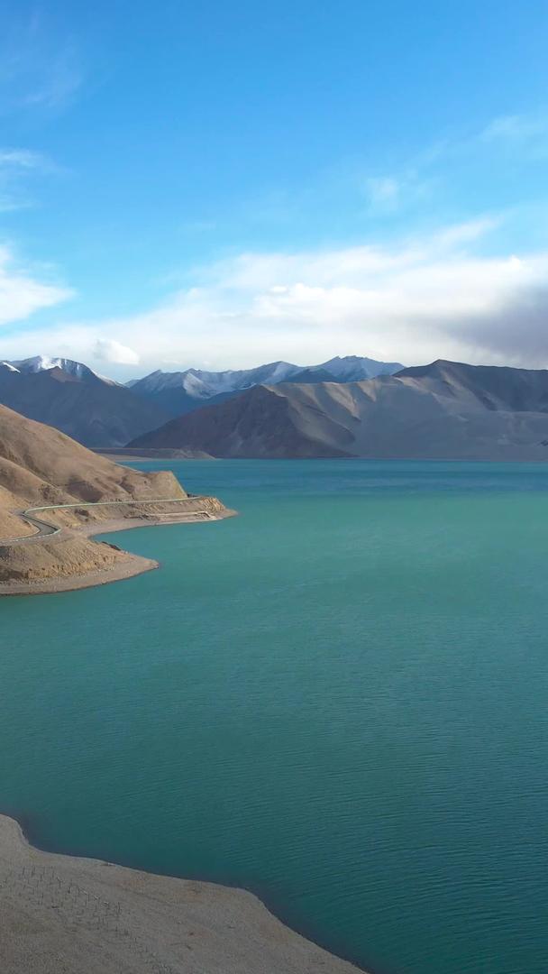 新疆南部帕米尔高原旅游景点5A白沙湖风景名胜视频的预览图