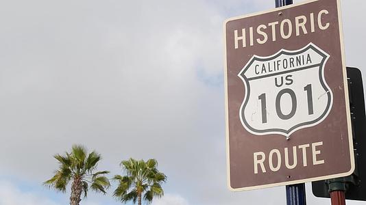 美国加州太平洋海岸公路历史悠久视频的预览图