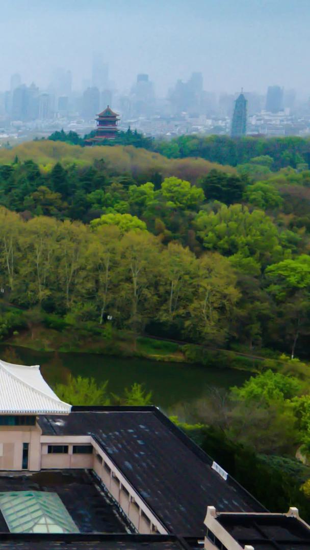 南京雨花台烈士陵园高清航拍视频的预览图