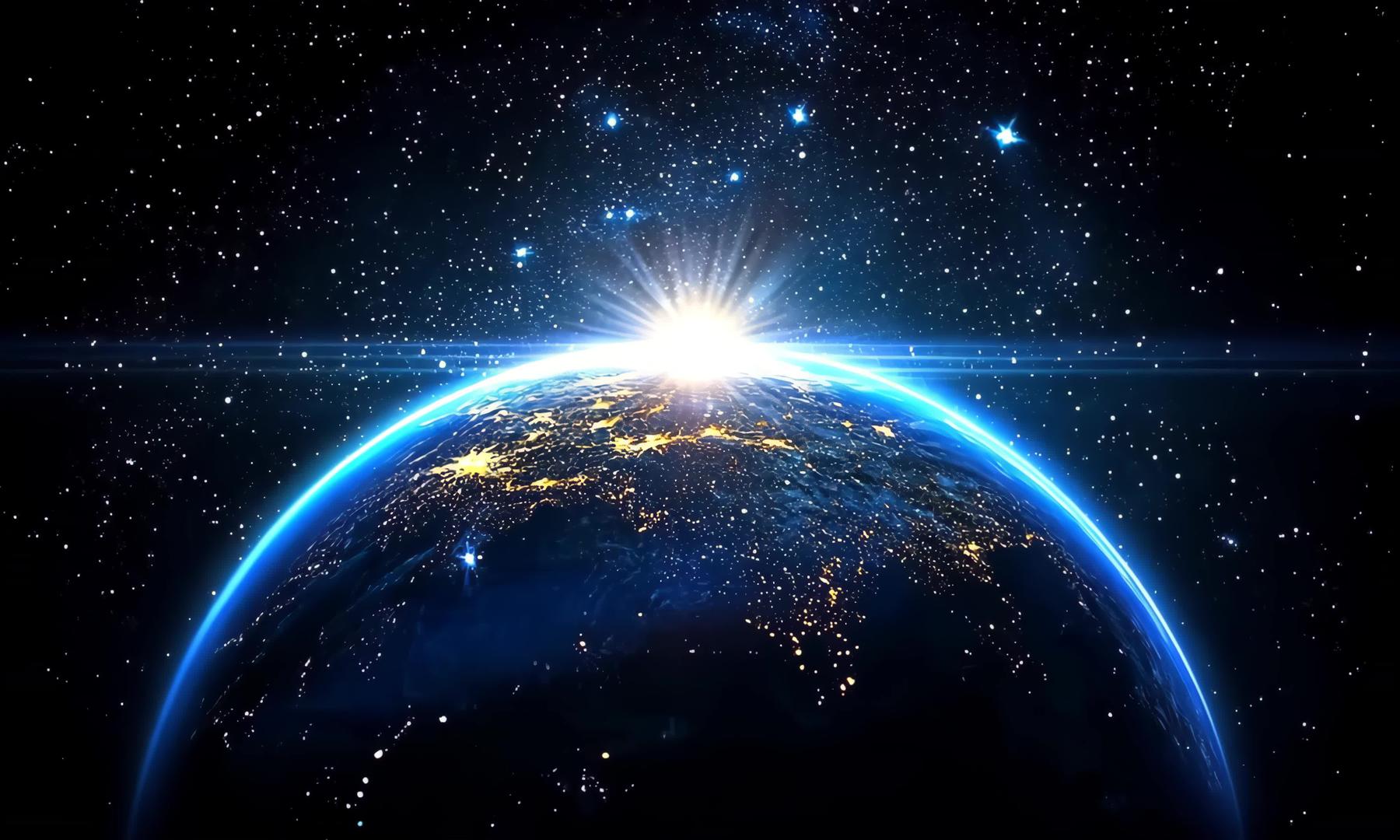 超高清宇宙星空地球太阳系银河系视频的预览图