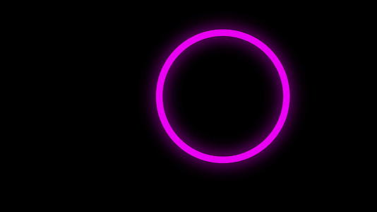 蓝色紫色月亮闪光圈抽象运动背景视频的预览图